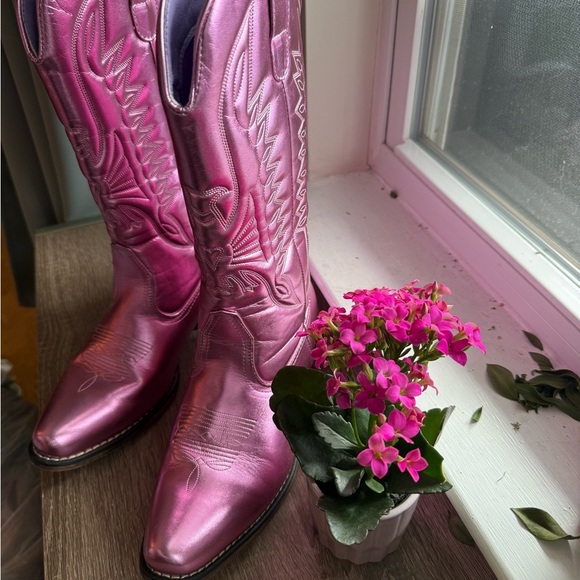 IUV Pink Cowboy Boots - Picture 1 of 9